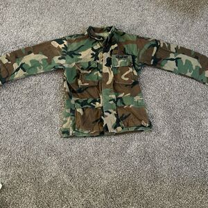 US Air Force Coat Combat Woodland Camo stock no. 8415-01-184-1324 Small Regular